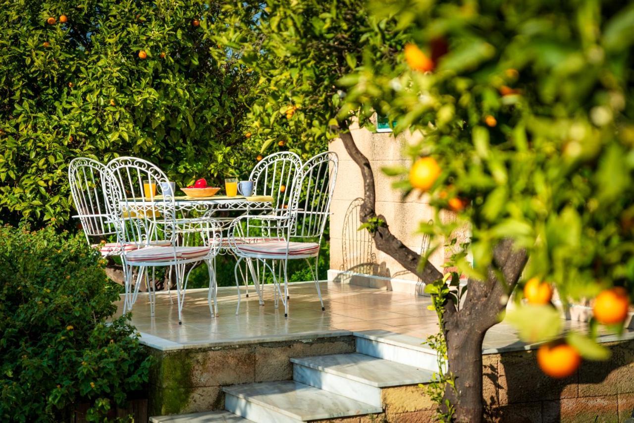 Villa The Tower With The Orange Tree Garden Ialysos  Exterior foto