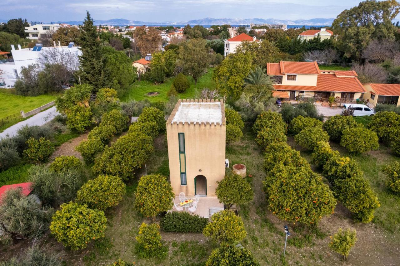 Villa The Tower With The Orange Tree Garden Ialysos  Exterior foto